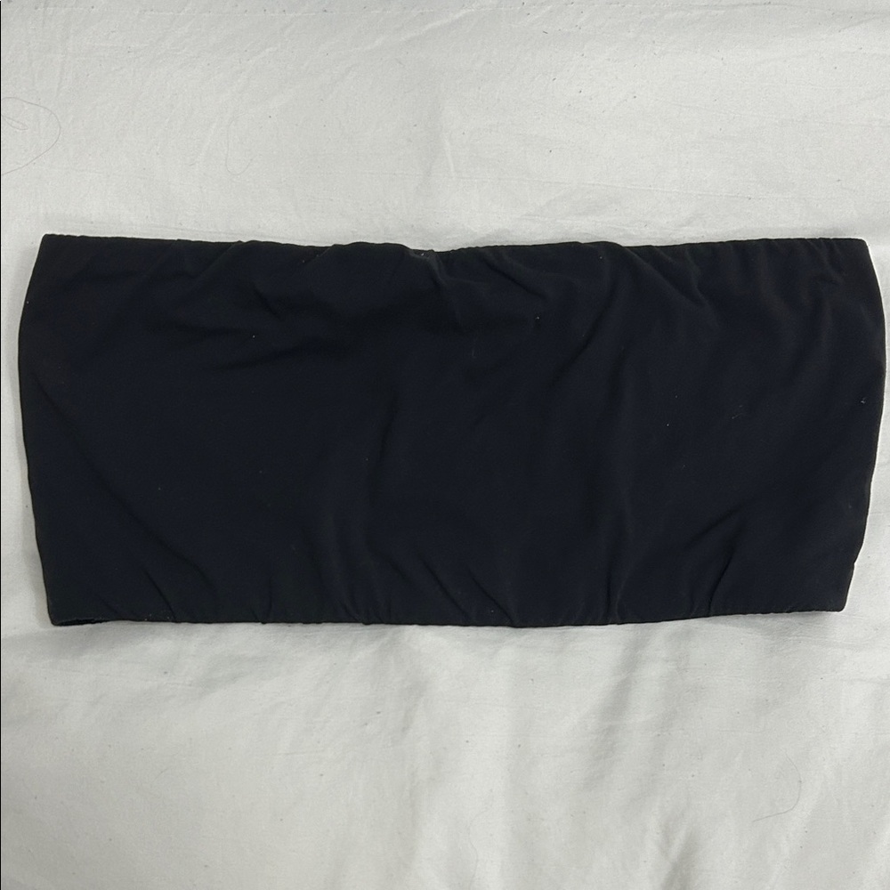 SKIMS Black Bandeau Top